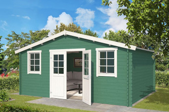  Outdoor Life Products | Tuinhuis Udo 480 x 380 | Gecoat | Platinum Grey-Wit 209867-31